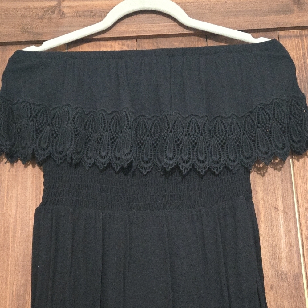 American Rag Black Strapless Dress - Picture 3 of 6